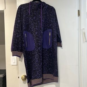 Purple leopard dress